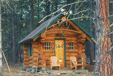 Small  Cabins on Log Cabins  Southern Oregon  Crater Lake